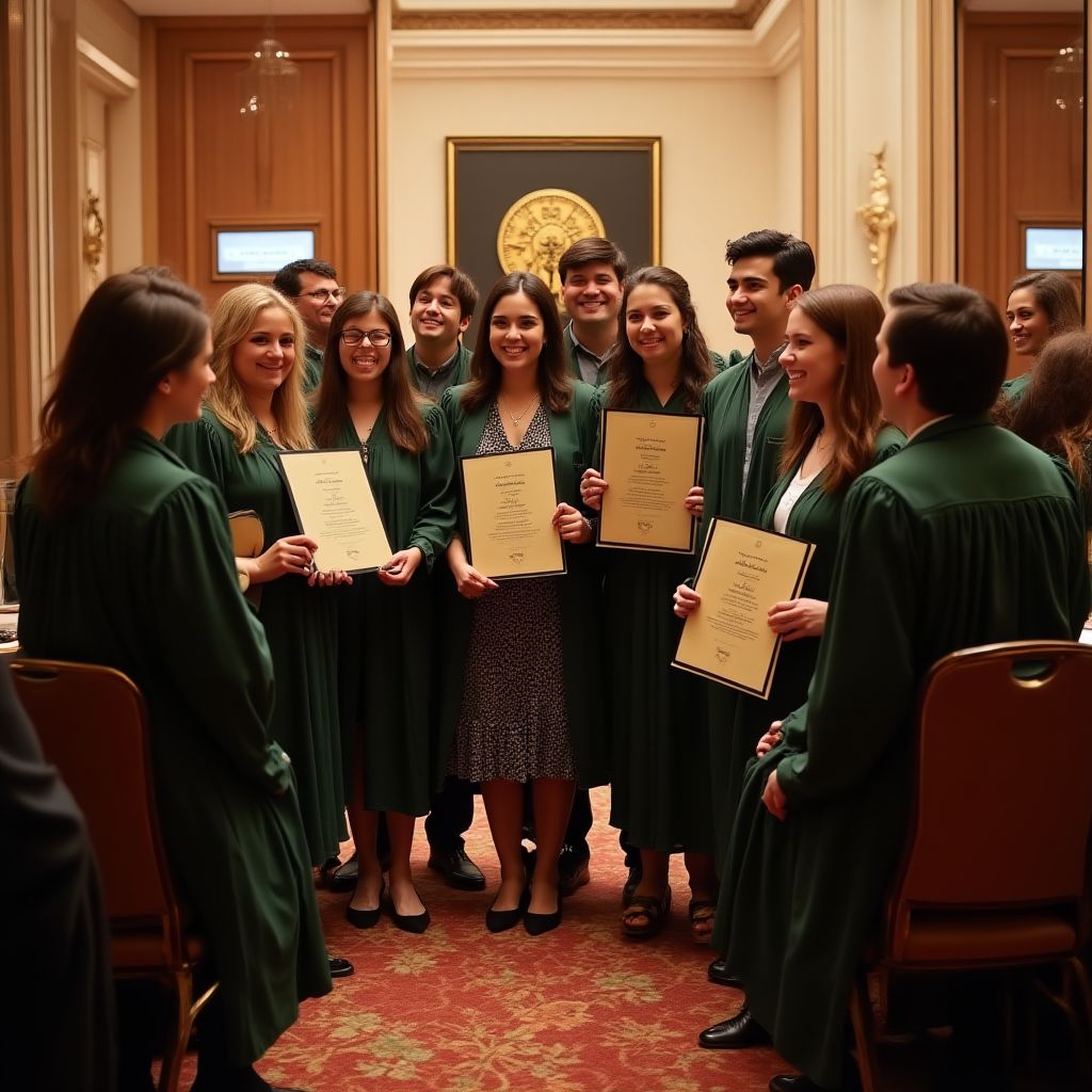 Ceremonia de graduación de estudiantes de InviertePro